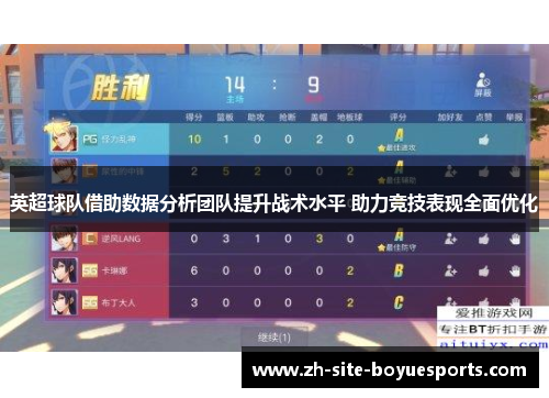 英超球队借助数据分析团队提升战术水平 助力竞技表现全面优化